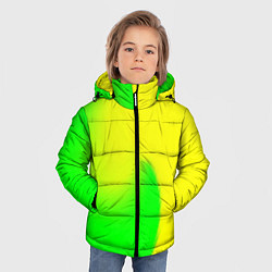 Куртка зимняя для мальчика Салатовый, цвет: 3D-светло-серый — фото 2