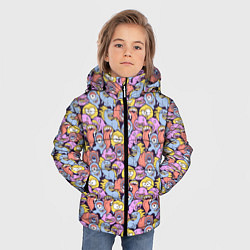 Куртка зимняя для мальчика Монстры и пришельцы, цвет: 3D-светло-серый — фото 2