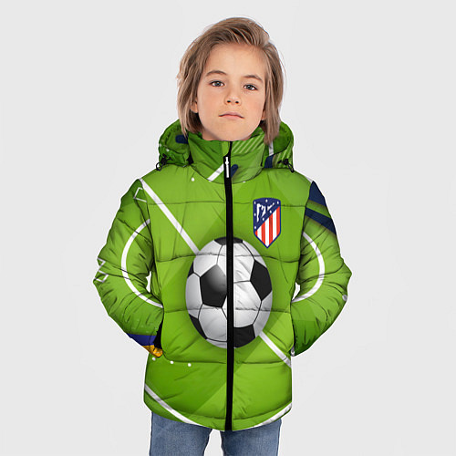 Зимняя куртка для мальчика Atletico madrid Мяч / 3D-Светло-серый – фото 3