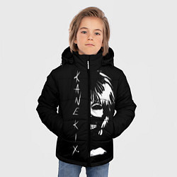 Куртка зимняя для мальчика Tokyo Ghoul Kaneki Ken - anime, цвет: 3D-черный — фото 2