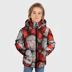 Куртка зимняя для мальчика Фон из киндер сюрприз, цвет: 3D-черный — фото 2