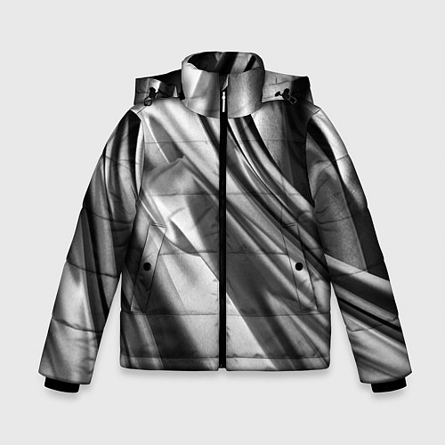 Зимняя куртка для мальчика Объёмный сатин - текстура / 3D-Красный – фото 1