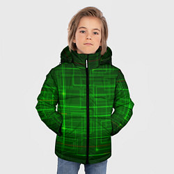 Куртка зимняя для мальчика Нейросеть - текстура, цвет: 3D-красный — фото 2