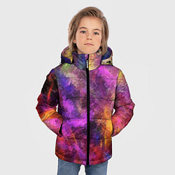 Куртка зимняя для мальчика Разводы цветные, цвет: 3D-красный — фото 2