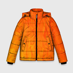 Куртка зимняя для мальчика Абстрактно-огненный узор, цвет: 3D-красный