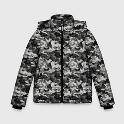 Куртка зимняя для мальчика Камуфляж URBAN городской, цвет: 3D-светло-серый