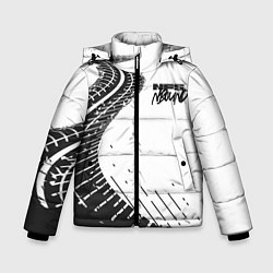 Куртка зимняя для мальчика NFS Unbound следы резины, цвет: 3D-черный