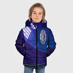 Куртка зимняя для мальчика AC Milan ночное поле, цвет: 3D-черный — фото 2