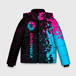 Зимняя куртка для мальчика Yamaha - neon gradient: по-вертикали