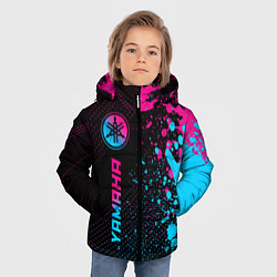Куртка зимняя для мальчика Yamaha - neon gradient: по-вертикали, цвет: 3D-черный — фото 2