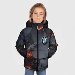 Куртка зимняя для мальчика BMW explosion, цвет: 3D-светло-серый — фото 2