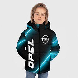 Куртка зимняя для мальчика Opel неоновые лампы, цвет: 3D-черный — фото 2