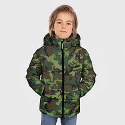 Куртка зимняя для мальчика Камуфляж лес - мелкий, цвет: 3D-светло-серый — фото 2