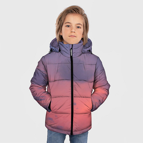 Зимняя куртка для мальчика Розовая туча / 3D-Светло-серый – фото 3