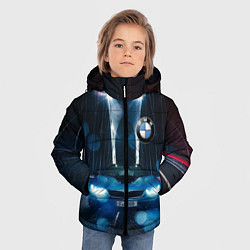 Куртка зимняя для мальчика Бэха на ночной дороге попала под ливень, цвет: 3D-светло-серый — фото 2