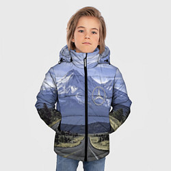 Куртка зимняя для мальчика Мерседес - очередная вершина!, цвет: 3D-светло-серый — фото 2