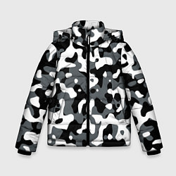 Куртка зимняя для мальчика Камуфляж Concrete Jungle, цвет: 3D-черный