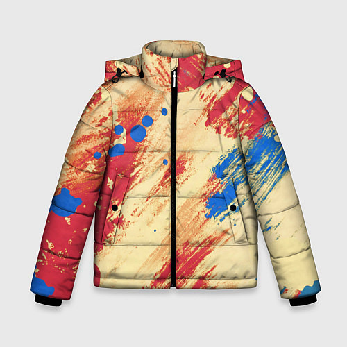 Зимняя куртка для мальчика Палитра / 3D-Красный – фото 1