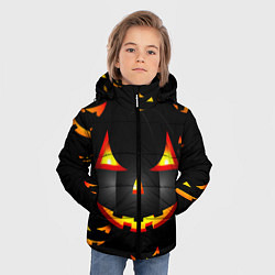 Куртка зимняя для мальчика Забавная рожица, цвет: 3D-черный — фото 2
