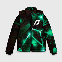 Куртка зимняя для мальчика Need for Speed разлом плит, цвет: 3D-черный