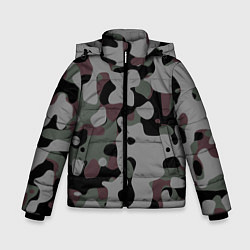 Куртка зимняя для мальчика Камуфляж Urban Night, цвет: 3D-светло-серый