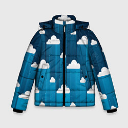Куртка зимняя для мальчика Night clouds, цвет: 3D-светло-серый