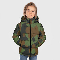 Куртка зимняя для мальчика Камуфляж ВСР-93 крупный, цвет: 3D-черный — фото 2