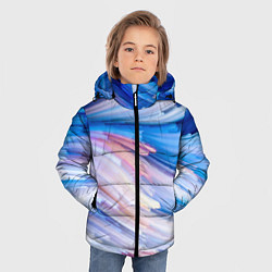 Куртка зимняя для мальчика Красочные линии, цвет: 3D-красный — фото 2