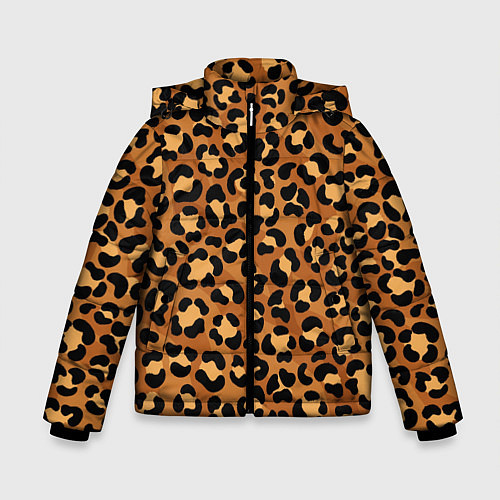 Зимняя куртка для мальчика Леопардовый цвет / 3D-Светло-серый – фото 1