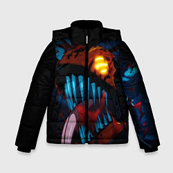 Куртка зимняя для мальчика Ярость человека бензопилы - Дэнджи, цвет: 3D-светло-серый
