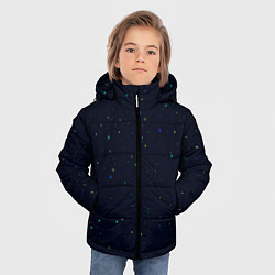 Куртка зимняя для мальчика Тёмная звёздная ночь, цвет: 3D-черный — фото 2