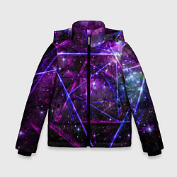 Куртка зимняя для мальчика Triangle space - Neon - Geometry, цвет: 3D-светло-серый