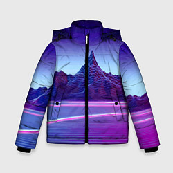 Зимняя куртка для мальчика Neon mountains - Vaporwave