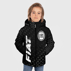 Куртка зимняя для мальчика Fiat карбоновый фон, цвет: 3D-черный — фото 2