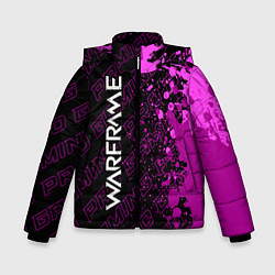 Куртка зимняя для мальчика Warframe pro gaming: по-вертикали, цвет: 3D-черный