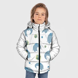 Куртка зимняя для мальчика Слоник с одуванчиком, цвет: 3D-красный — фото 2