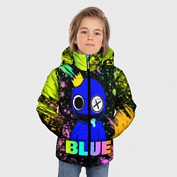 Куртка зимняя для мальчика Rainbow Friends - Blue, цвет: 3D-черный — фото 2