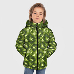 Куртка зимняя для мальчика Милитари Чешуя, цвет: 3D-черный — фото 2