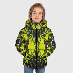 Куртка зимняя для мальчика Расплывчатый узор, цвет: 3D-красный — фото 2