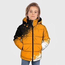 Куртка зимняя для мальчика Имперский флаг - триколор, цвет: 3D-светло-серый — фото 2