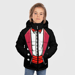Куртка зимняя для мальчика Костюм фокусника с бабочкой и волшебной палочкой, цвет: 3D-красный — фото 2
