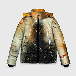 Куртка зимняя для мальчика Туман, тени и краски, цвет: 3D-светло-серый