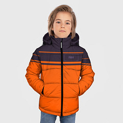 Куртка зимняя для мальчика FIRM темно-оранжевый, цвет: 3D-черный — фото 2
