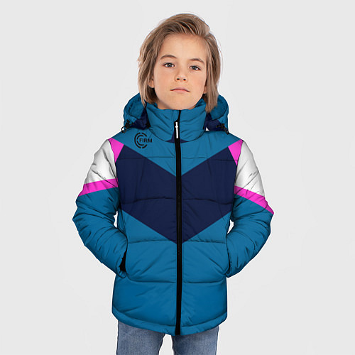 Зимняя куртка для мальчика FIRM в стиле 90х / 3D-Черный – фото 3