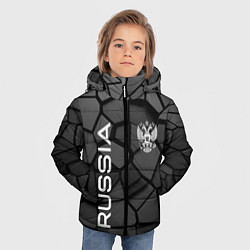 Куртка зимняя для мальчика Черная броня Россия, цвет: 3D-черный — фото 2