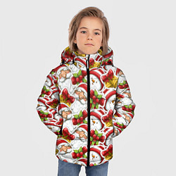 Куртка зимняя для мальчика Новогодний праздник, цвет: 3D-светло-серый — фото 2