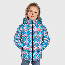 Куртка зимняя для мальчика Листья кленовые, цвет: 3D-светло-серый — фото 2