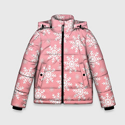 Куртка зимняя для мальчика Снегопад, цвет: 3D-черный