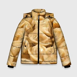 Куртка зимняя для мальчика Пельмени, цвет: 3D-черный