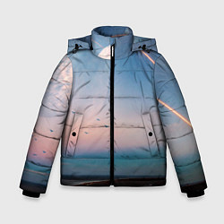 Куртка зимняя для мальчика Космос и планeты, цвет: 3D-черный